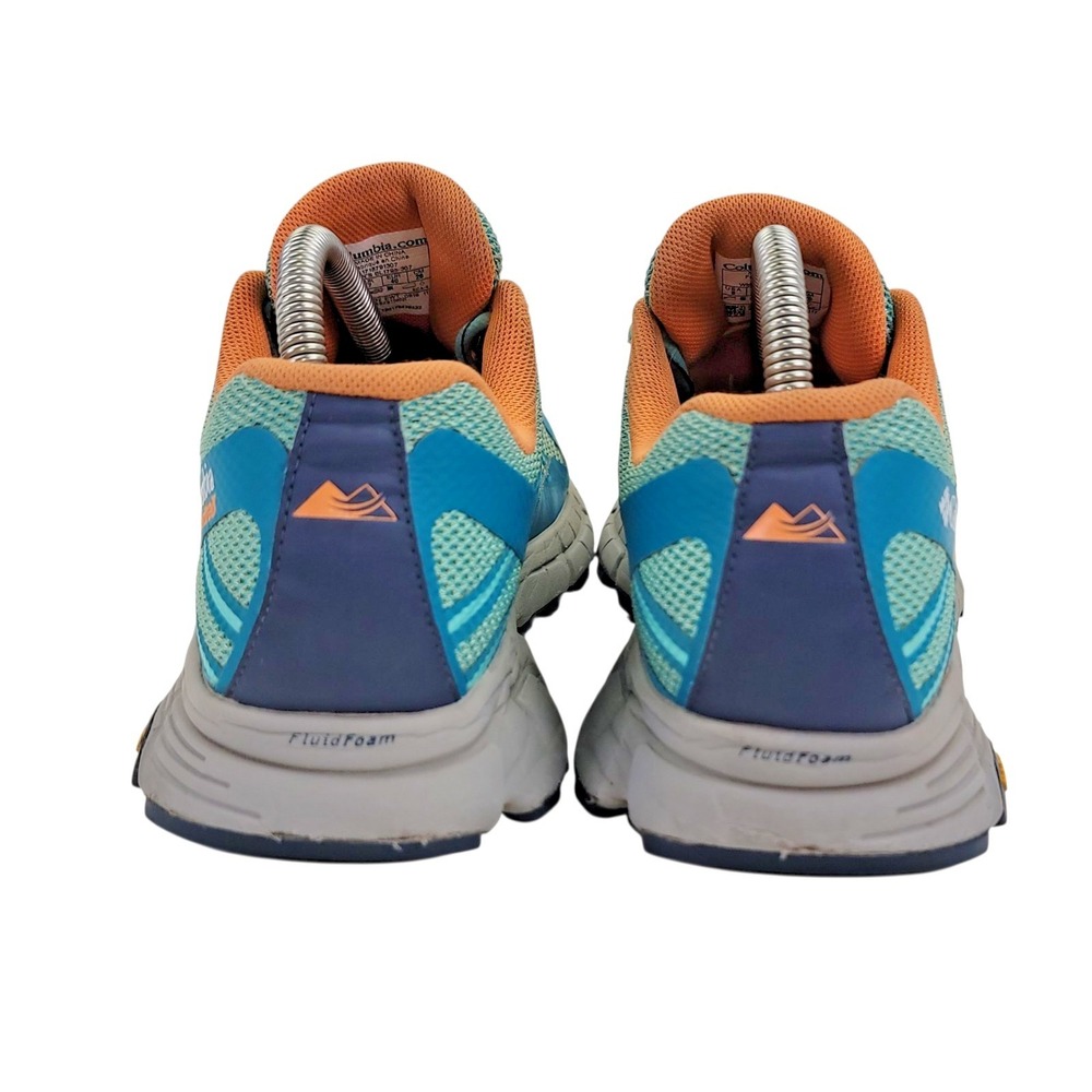 Columbia Montrail Mojave Trail Womens Running Shoes Blue Orange Sneaker 9 BL1795 - Picture 10 of 12